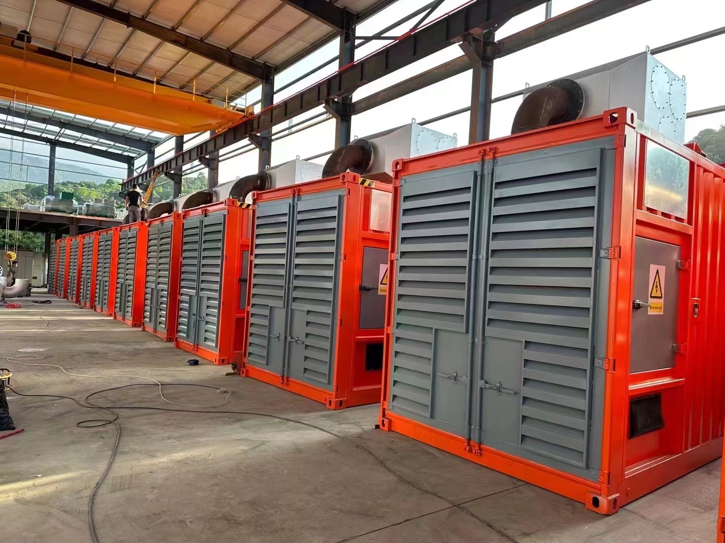 廊坊广阳出租900KW发电机停电应急保电全新机组