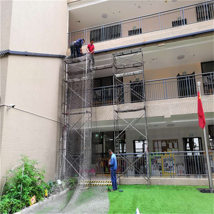 屋顶采光带防护网A编织不锈钢绳网A屋顶采光带防护网厂家