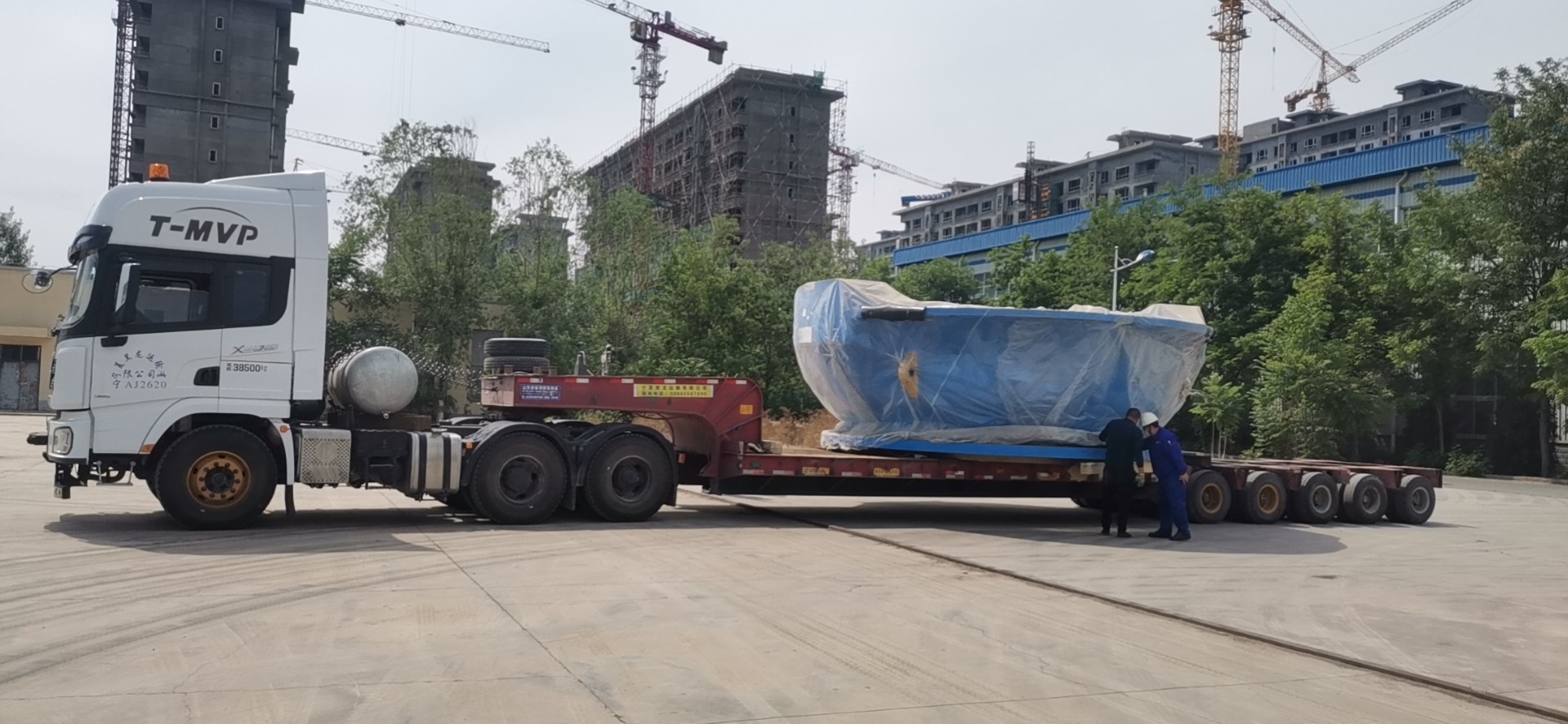 矿山机械设备郑州荥阳海卡联运等方式发往印度尼西亚 超限设备多式联运运输代理