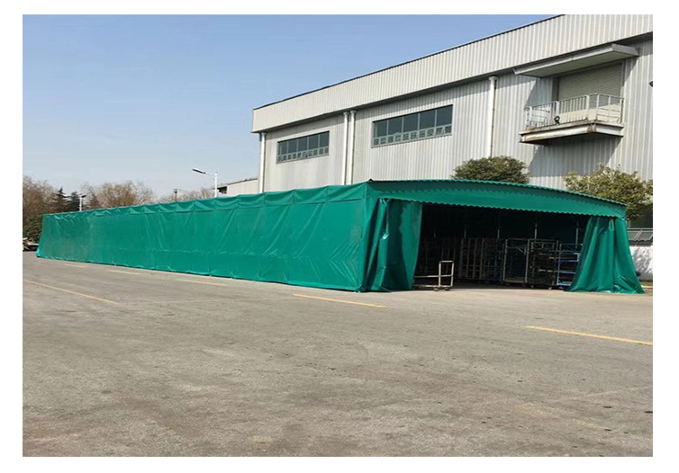 海城 推拉伸缩棚 大型仓库移动推拉棚 实力厂商