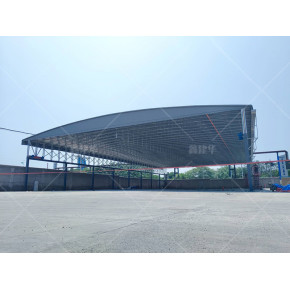 湖南户外电动雨棚 堆放货物 不占空间