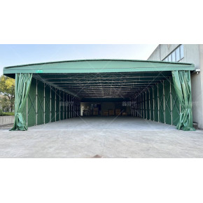 湖北移动伸缩仓库棚 直接过消防安检