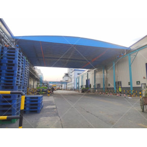 湖南大型移动雨棚 工地实拍