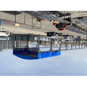 湖南球场伸缩棚 遥控收缩方向使用