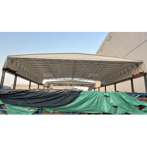 厦门悬空伸缩雨棚定制厂家