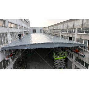 湖南伸缩电动遮雨棚 采用H型轨道