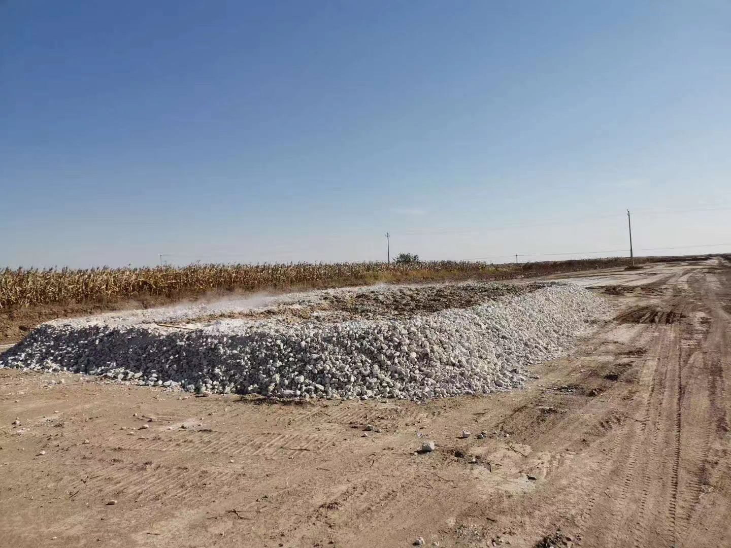 承德围场热力公司脱硫用白灰容辰建材批发