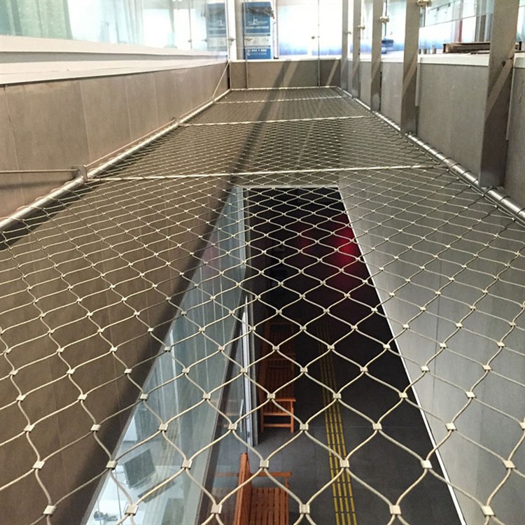 写字楼天井不锈钢绳防坠网A开鲁写字楼天井不锈钢绳防坠网A写字楼天井不锈钢绳防坠网安装