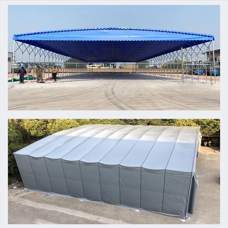 厂房过道雨棚 抚州 球场电动推拉雨棚收缩自如