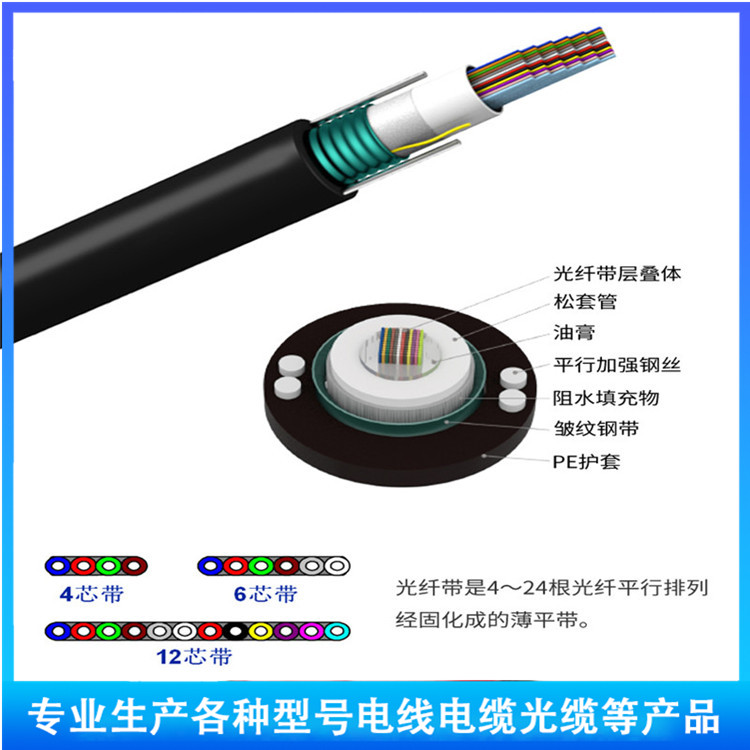 MGTS33矿用通信光缆 钢丝铠装MGTS33煤矿用阻燃光缆
