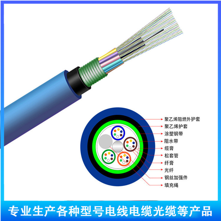MGXTSV-8B 1矿用阻燃通信线缆 8芯单模铠装光缆     井下防爆